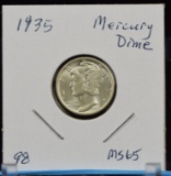 1935 Mercury Dime MS GEM BU