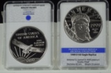 1997 & 1999 American Mint Platinum Eagles PF