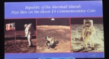 First Man on Moon Marshal Islands with Stamp UNC