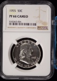 1955 Franklin Half Dollar NGC PF66 CAMEO 5142463-004