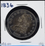 1836 Bust Half Dollar XF Original Toning