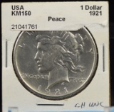 1921 Peace Dollar High Relief UNC