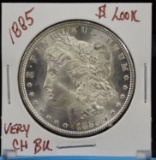 1885 Morgan Dollar Very CH BU Look