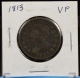1813 Large Cent VF