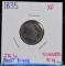 1835 Bust Dime XF JR6 Scarcer R4