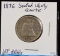 1876 Seated Liberty Quarter VF details