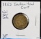 1862 Indian Head Cent Civil War Date VF