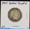 1907 Barber Quarter VF