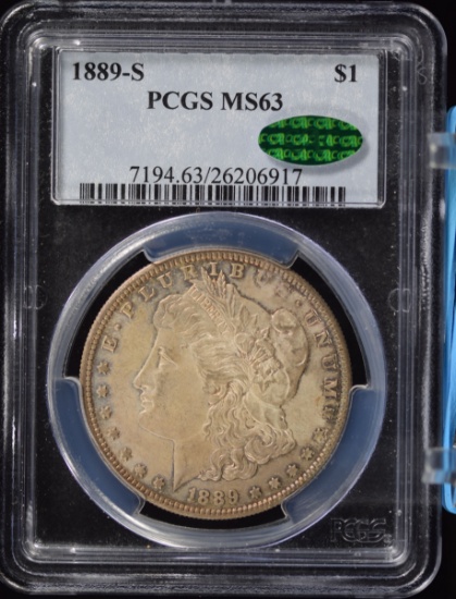 1889-S Morgan Dollar PCGS MS-63 CAC