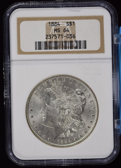 1884 Morgan Dollar NGC MS-64