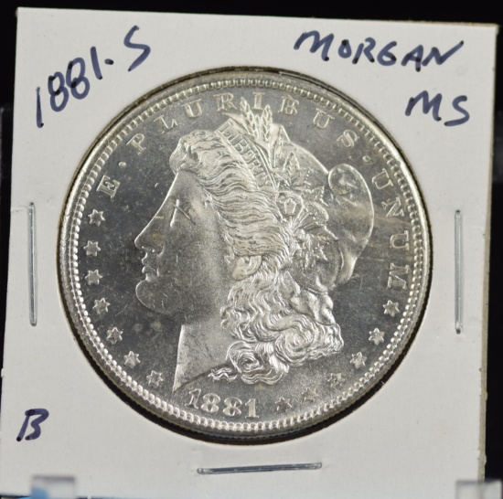 1881-S Morgan Dollar MS B