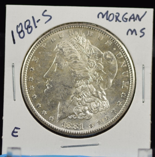 1881-S Morgan Dollar MS E