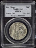1936-D San Diego Commen Half Dollar PCGS MS-65