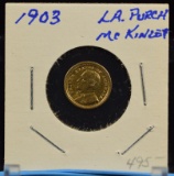 1903 $1 Gold Dollar Louisiana McKinley Commen 17K mintage