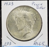 1923 Peace Dollar MS65