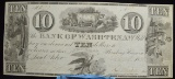1835 $10 #500 Bank of Washtenaw Fully Issued Fancy Serial #