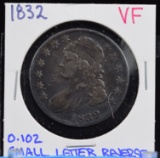 1832 Bust Half Dollar VF 0-102 Small Letter Reverse