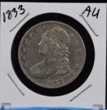 1833 Bust Half Dollar AU