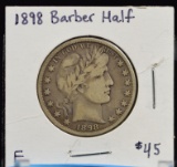 1898 Barber Half Dollar F