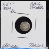 361-334 Silver Obol Taros City State Greek