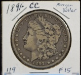 1891-CC Morgan Dollar F15