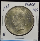 1923 Peace Dollar MS E