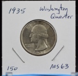 1935 Washington Quarter MS63