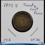 1875-S Twenty Cent Piece VF20