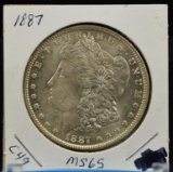 1887 Morgan Dollar MS65