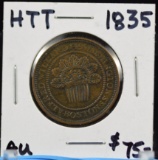 1835 Hard Times Token AU