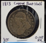 1813 Capped Bust Half Dollar O-107 R4 VF