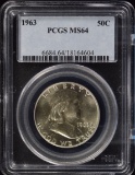 1963 Franklin Half Dollar PCGS MS-64