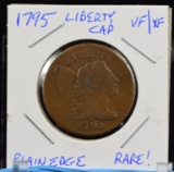 1795 Large Cent Liberty Cap Plan Edge VF/XF