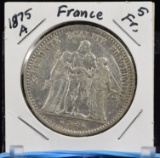 1875-A France 5 Fr