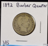 1892 Barber Quarter VG