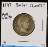 1897 Barber Quarter Full Liberty F