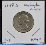 1938-S Washington Quarter EF40