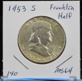 1953-S Franklin Half Dollar MS64