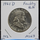 1961-D Franklin Half Dollar MS63
