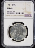 1964 Kennedy Half Dollar NGC MS-64