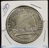 1987 US Silver Dollar Constitution Anniversary