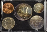 1956 Coin Set Year Beautiful Tone 5 Coins