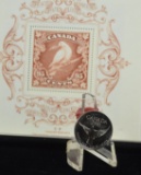 2000 Millenium Canada Coin & Stamp Set Metal Tine