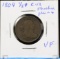 1804 Half Cent Stemless Plain 4 VF