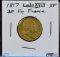 1817 Gold Louis XVIII 20 Francs XF