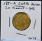 1851-A Gold Ceres 20 Francs AU/UNC