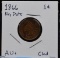 1866 Indian Head Cent AU Plus