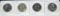 1960,61,62 & 63 Proof Franklin Half Dollars 4 Coins