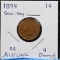 1894 Indian Head Cent AU/UNC Red & Brown 4 Diamond