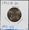 1951-D Jefferson Nickel MS63